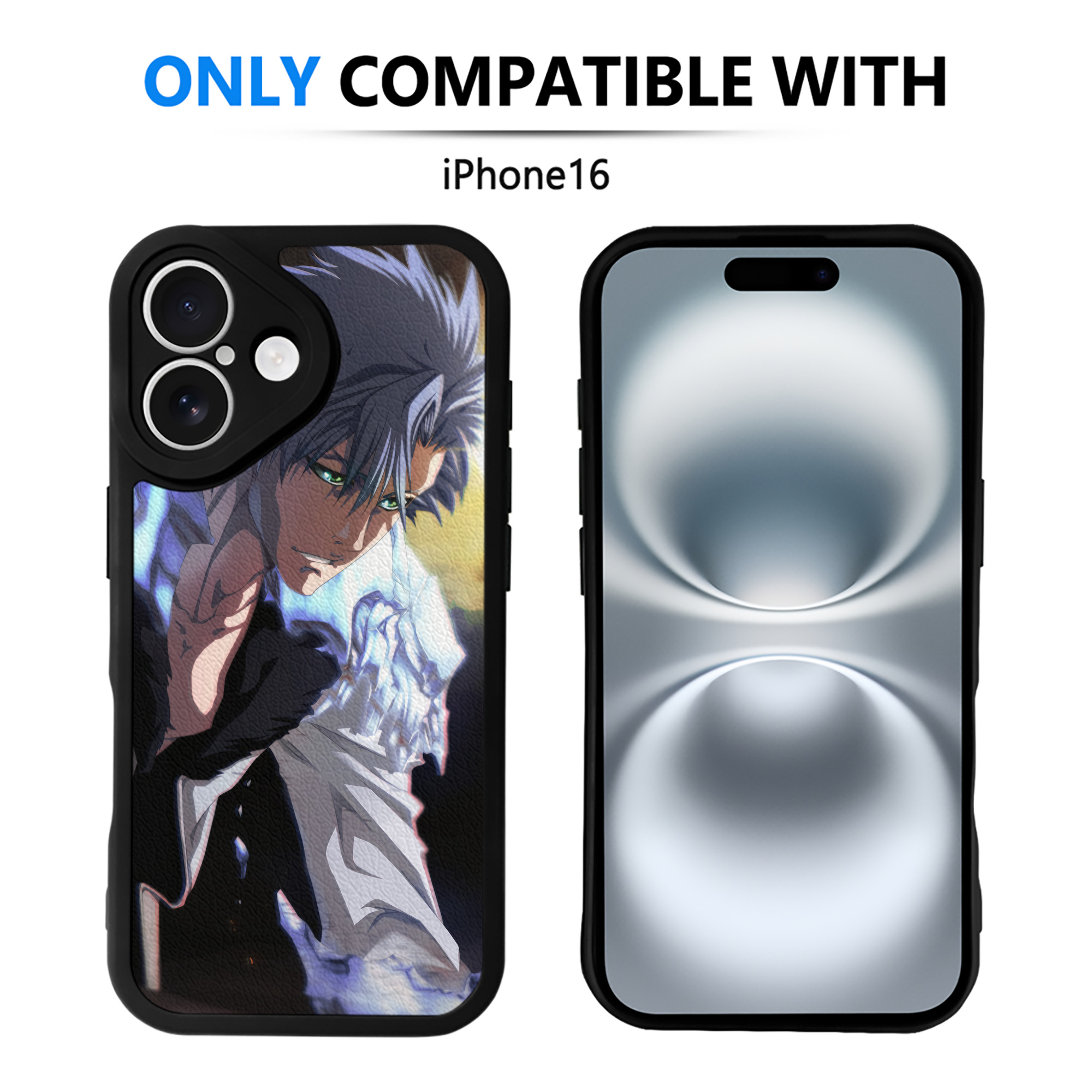 （画像用） ブリーチ BLEACH 【iPhone 16シリーズ対応】シリコンスマホケース（レザー調） 材質：シリコン